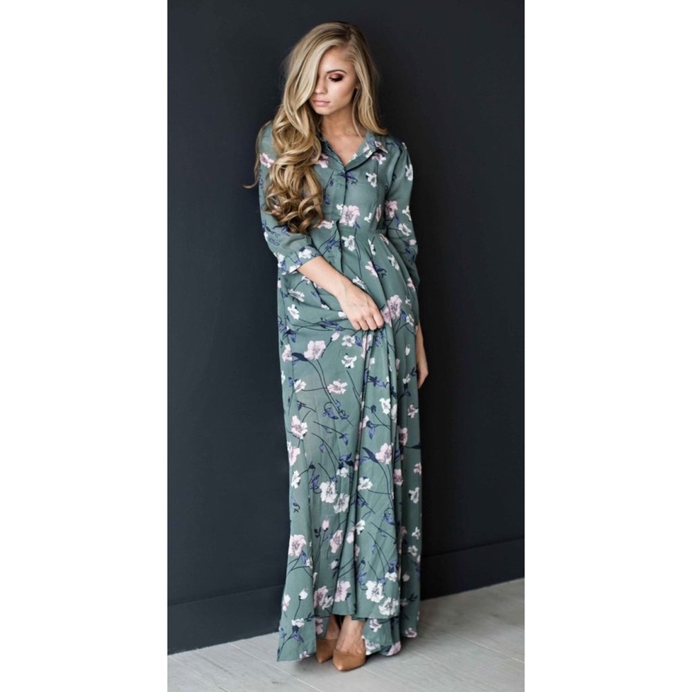The Pearl Floral Maxi Dress